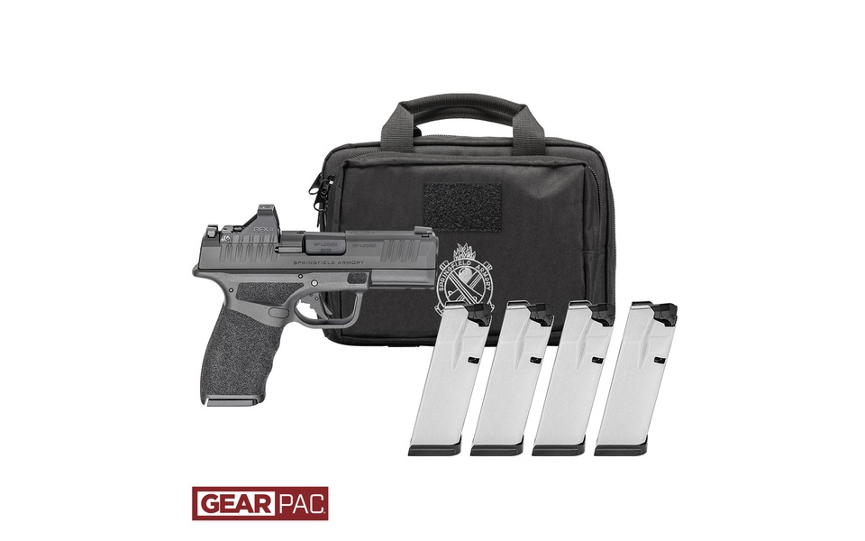 SPRINGFIELD ARMORY HELLCAT PRO L.C. 9MM PISTOL U DOT GEAR PAC VIRIDIAN RFX11,BAG,4 MAGS